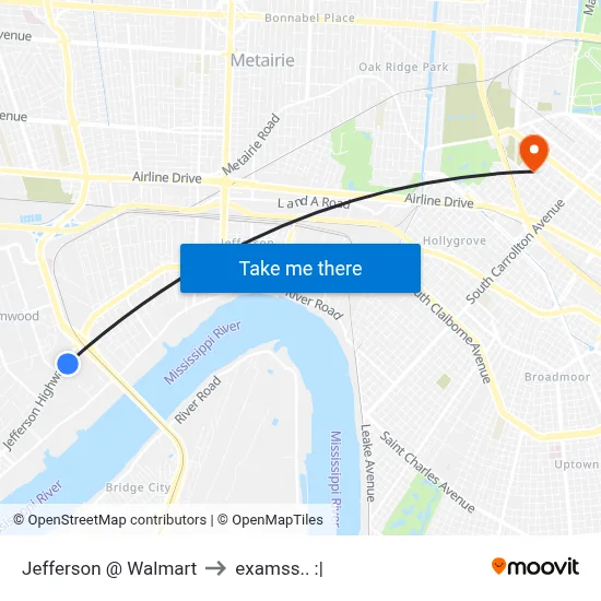 Jefferson @ Walmart to examss.. :| map