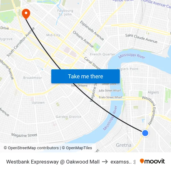 Westbank Expressway @ Oakwood Mall to examss.. :| map