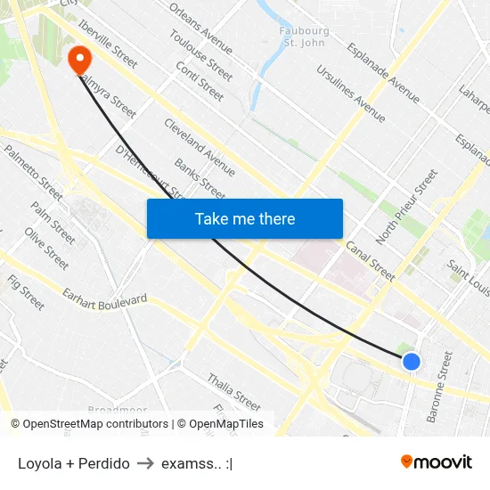 Loyola + Perdido to examss.. :| map