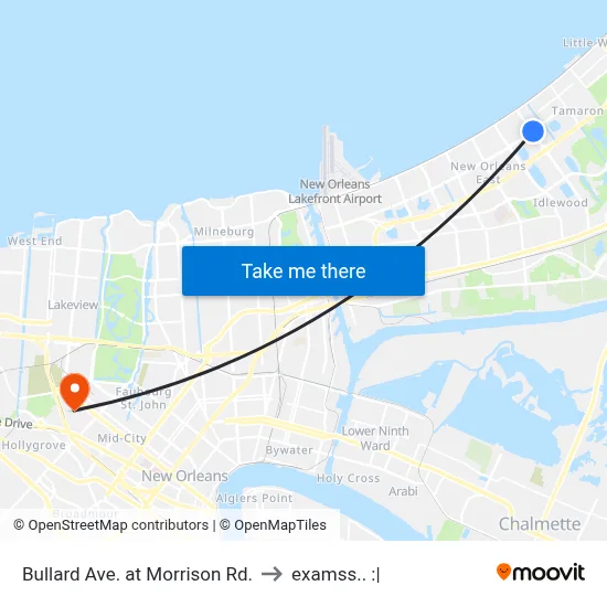 Bullard Ave. at Morrison Rd. to examss.. :| map