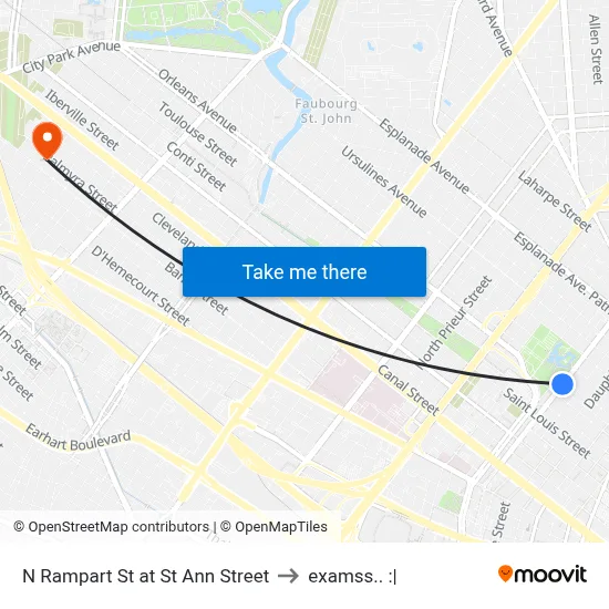 N Rampart St at St Ann Street to examss.. :| map