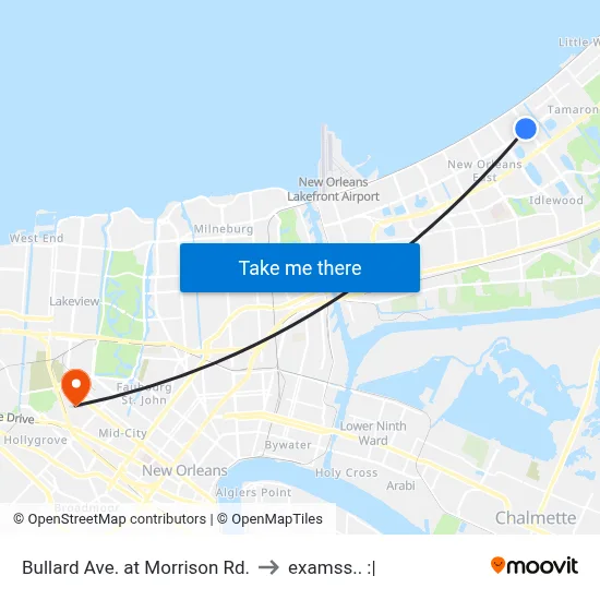 Bullard Ave. at Morrison Rd. to examss.. :| map