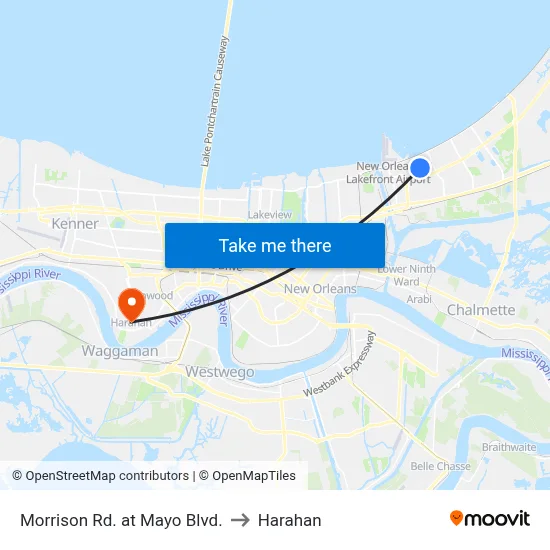 Morrison Rd. at Mayo Blvd. to Harahan map