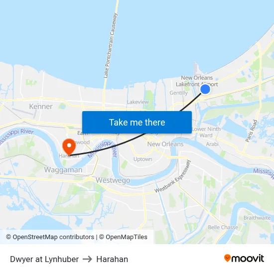 Dwyer at Lynhuber to Harahan map
