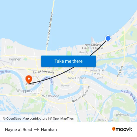 Hayne at Read to Harahan map