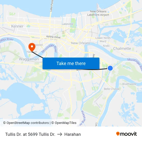 Tullis Dr. at 5699 Tullis Dr. to Harahan map