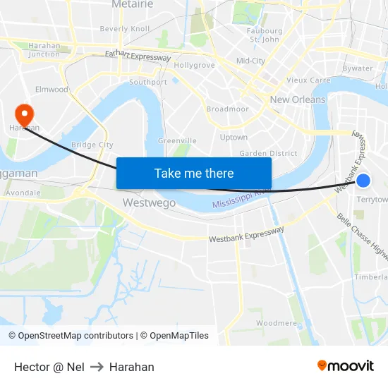 Hector @ Nel to Harahan map