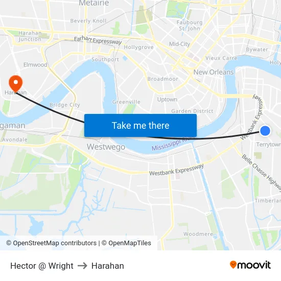 Hector @ Wright to Harahan map