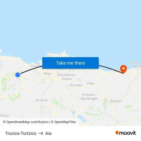 Trucios-Turtzioz to Aia map