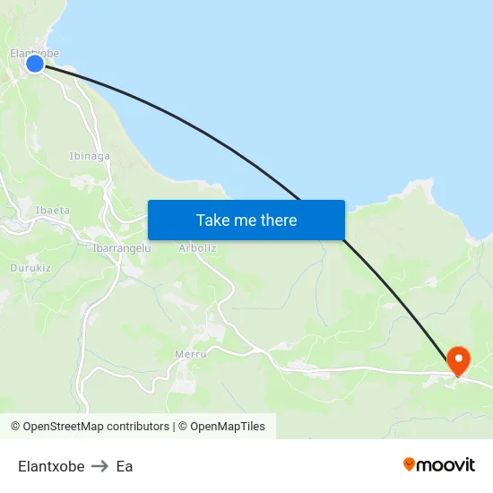 Elantxobe to Ea map