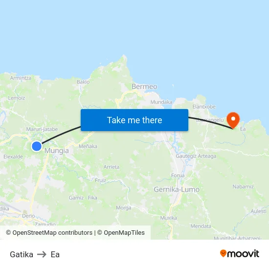 Gatika to Ea map