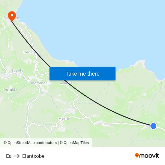 Ea to Elantxobe map