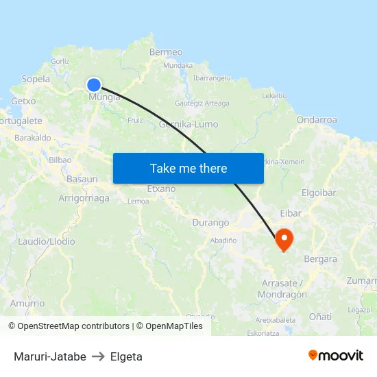 Maruri-Jatabe to Elgeta map