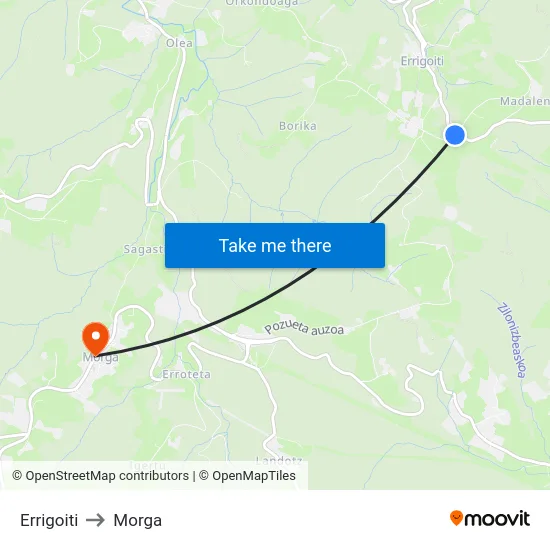 Errigoiti to Morga map