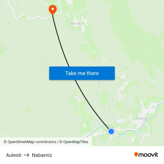 Aulesti to Nabarniz map