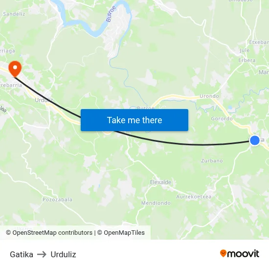 Gatika to Urduliz map