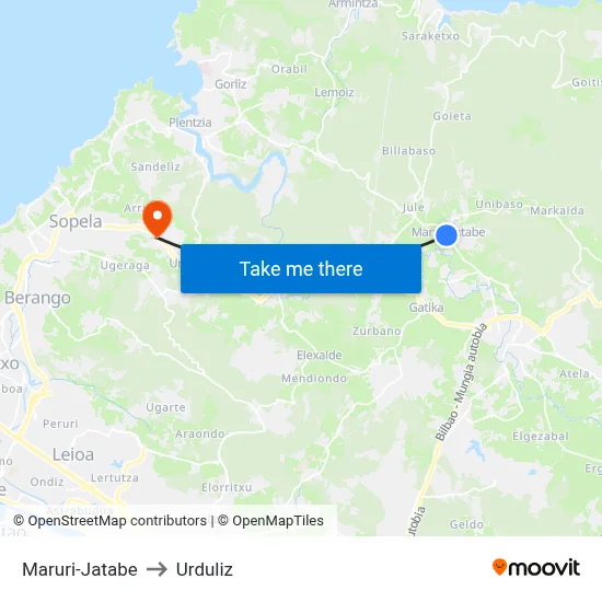 Maruri-Jatabe to Urduliz map
