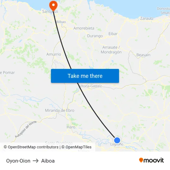 Oyon-Oion to Aiboa map