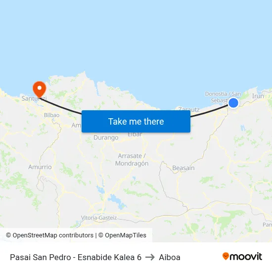 Pasai San Pedro - Esnabide Kalea 6 to Aiboa map