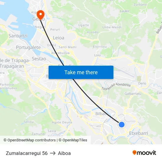 Zumalacarregui 56 to Aiboa map