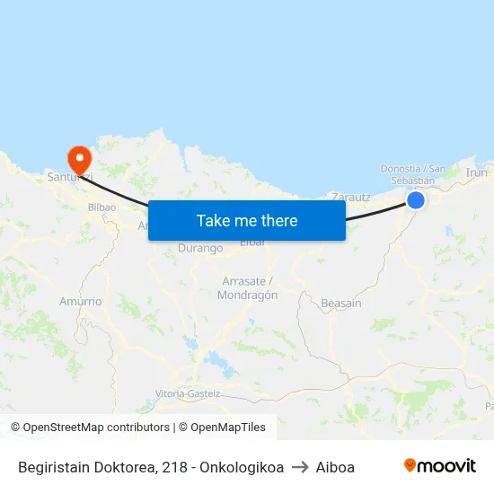 Begiristain Doktorea, 218 - Onkologikoa to Aiboa map