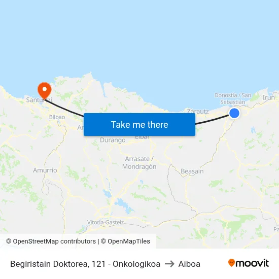 Begiristain Doktorea, 121 - Onkologikoa to Aiboa map