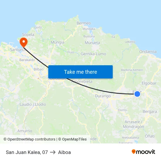 San Juan Kalea, 07 to Aiboa map