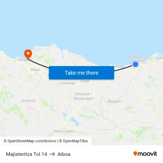 Majisteritza Tol 14 to Aiboa map