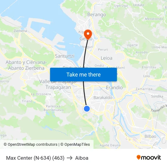 Max Center (N-634) (463) to Aiboa map