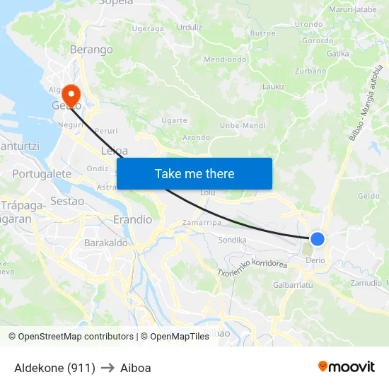 Aldekone (911) to Aiboa map