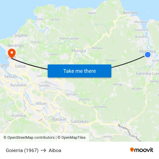 Goierria (1967) to Aiboa map