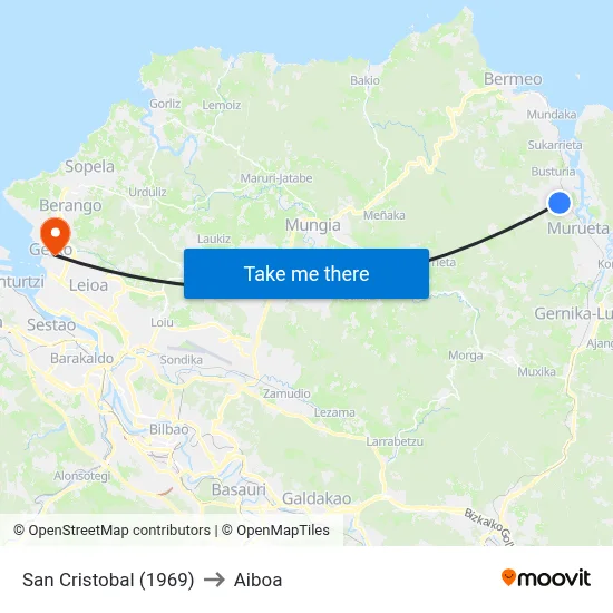 San Cristobal (1969) to Aiboa map