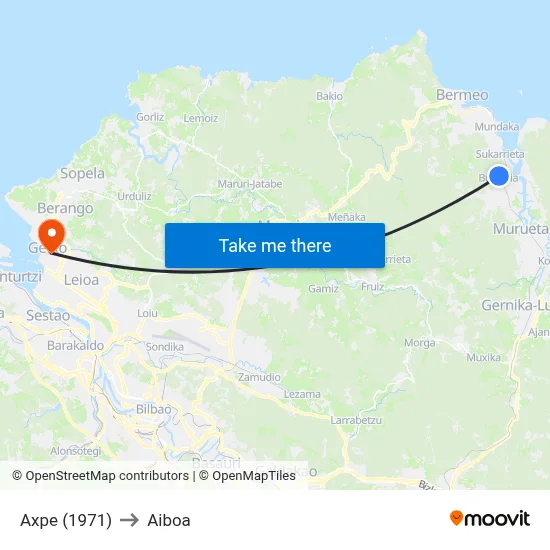 Axpe (1971) to Aiboa map
