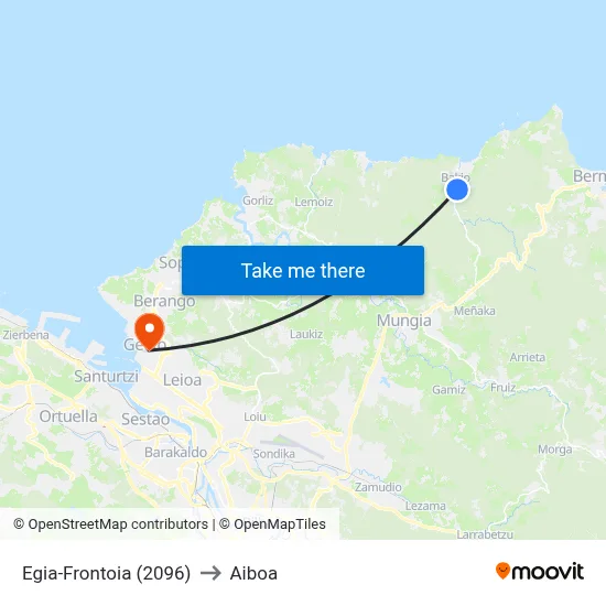 Egia-Frontoia (2096) to Aiboa map