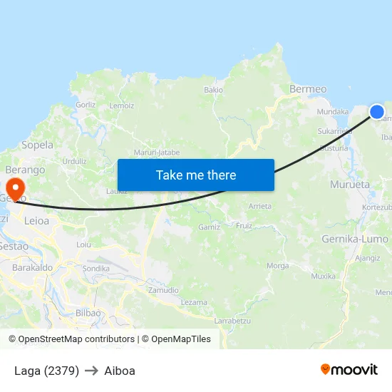 Laga (2379) to Aiboa map