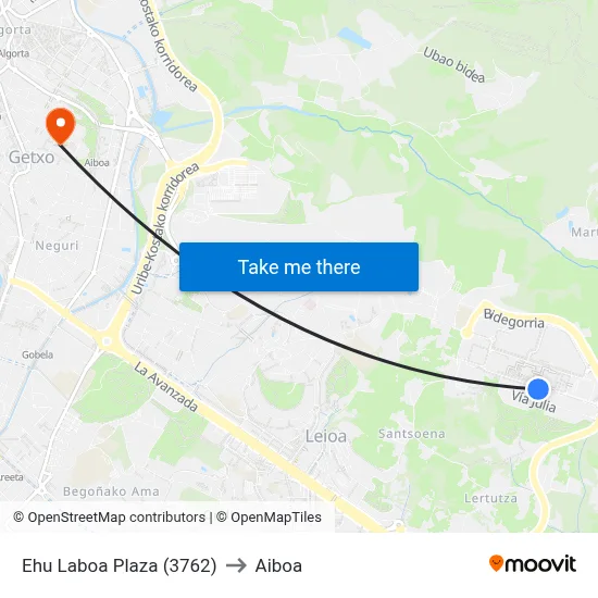 Ehu Laboa Plaza (3762) to Aiboa map