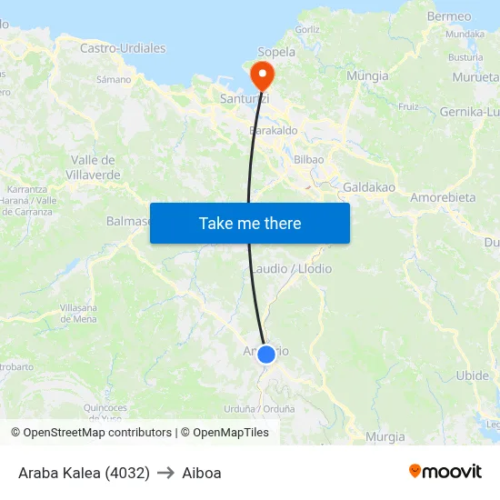 Araba Kalea (4032) to Aiboa map