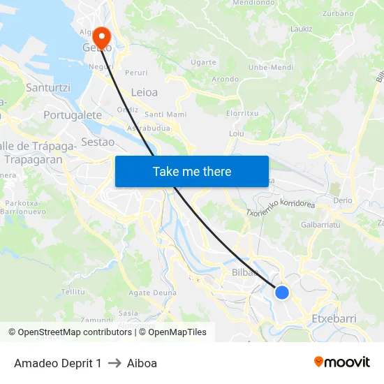 Amadeo Deprit 1 to Aiboa map