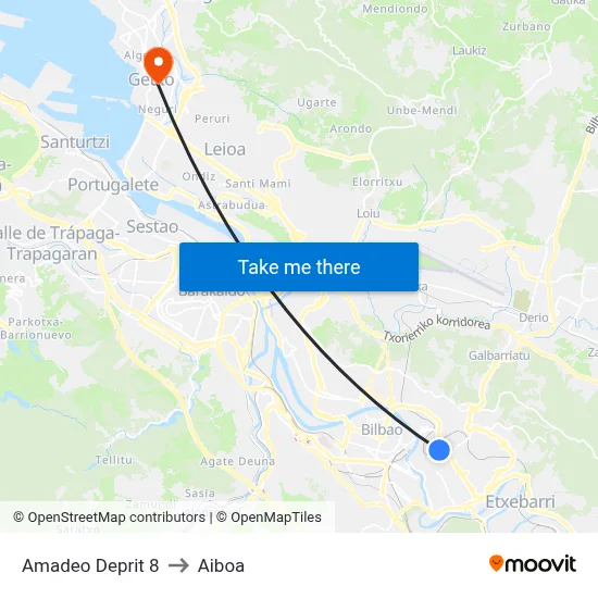Amadeo Deprit 8 to Aiboa map