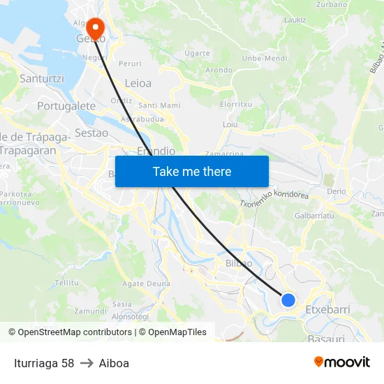 Iturriaga 58 to Aiboa map