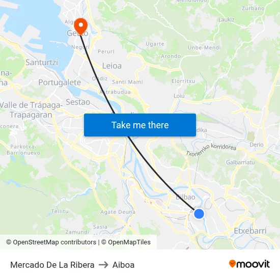 Mercado De La Ribera to Aiboa map
