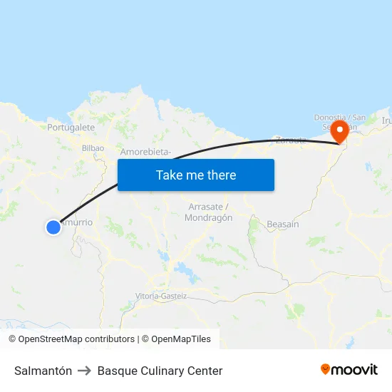 Salmantón to Basque Culinary Center map