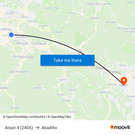 Atxuri 4 (2406) to Abadiño map