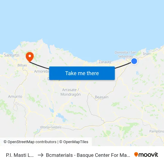 P.I. Masti Loidi to Bcmaterials - Basque Center For Materials map