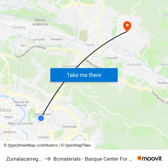 Zumalacarregui 38 to Bcmaterials - Basque Center For Materials map