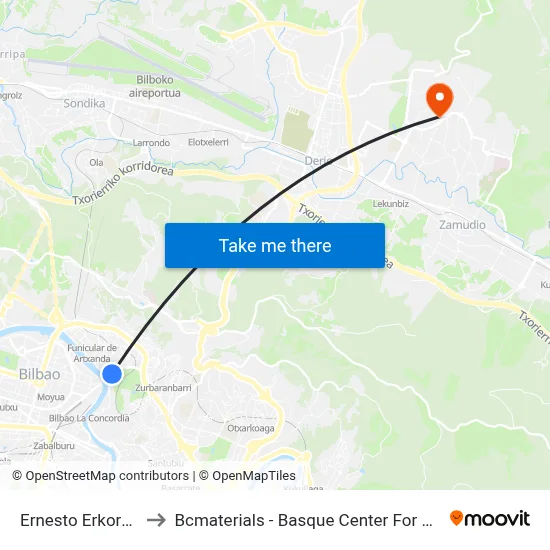 Ernesto Erkoreka 8 to Bcmaterials - Basque Center For Materials map