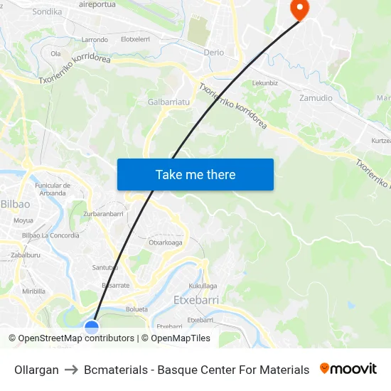 Ollargan to Bcmaterials - Basque Center For Materials map