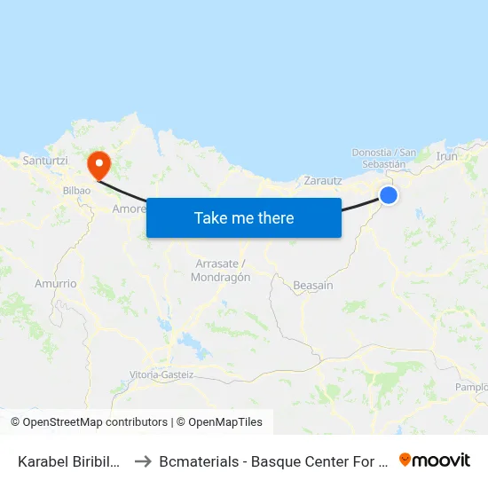 Karabel Biribilgunea to Bcmaterials - Basque Center For Materials map