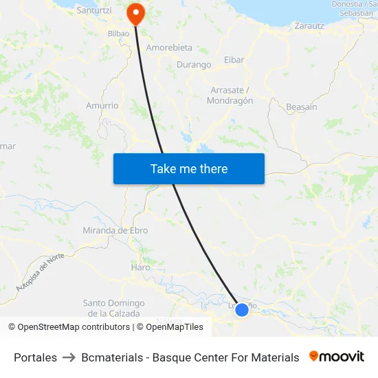 Portales to Bcmaterials - Basque Center For Materials map