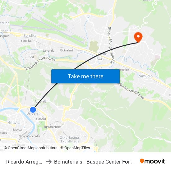 Ricardo Arregui 33 to Bcmaterials - Basque Center For Materials map